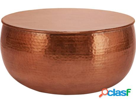 Mesa de Centro WOMO-DESIGN Rojo Aluminio Cobre (60 x 30.5