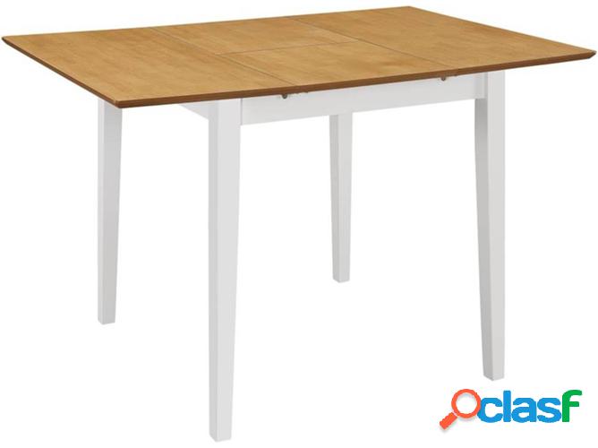 Mesa de Comedor VIDAXL 247625 (MDF - 80-120x80x74 cm)