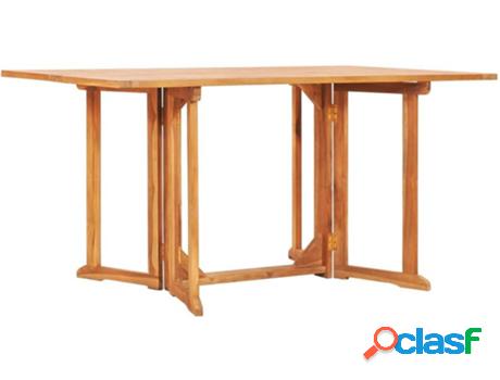 Mesa de Jardín VIDAXL (150x90x75 cm - Madera)