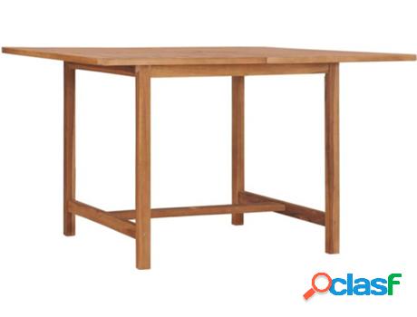 Mesa de Jardín VIDAXL 49005 (120x120x75 cm - Madera)