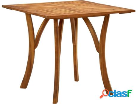 Mesa de Jardín VIDAXL (85x85x75 cm - Madera de Acacia)