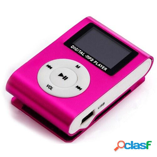 Mini Portable MP3 Music Player Metal Clip-on MP3 Player with