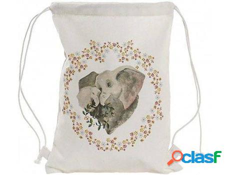Mochila HOGAR Y MÁS Canva De Cuerda Algodón Con Diseño De