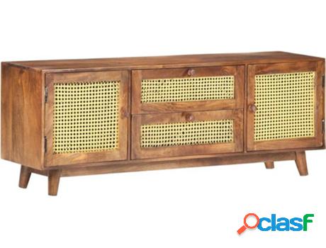 Mueble TV VIDAXL 323396 (124x29x45 cm - Madera - Marrón)