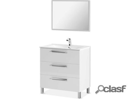 Mueble de Baño Athena 3 Cajones + Espejo ARKITMOBEL (Blanco
