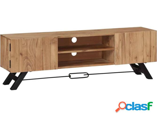 Mueble de TV ART PLANET (140x30x45cm - Madera Maciza -