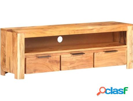 Mueble de TV VIDAXL De Madera Maciza De Acacia (119x30x41