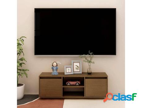 Mueble de Tv VIDAXL (Marrón - Madera - 110x30x40 cm)