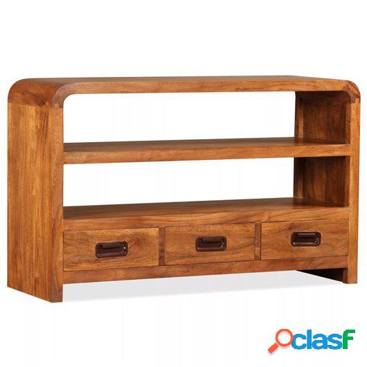 Mueble para TV de madera maciza con acabado Sheesham