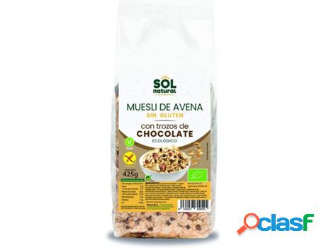 Muesli de Avena con Trozos de Chocolate SOL NATURAL (425 g)