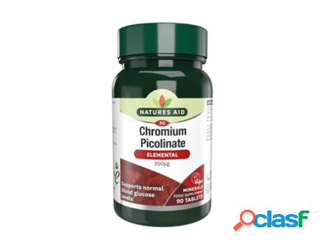 Natures Aid Chromium Picolinate 200µg Elemental 90s