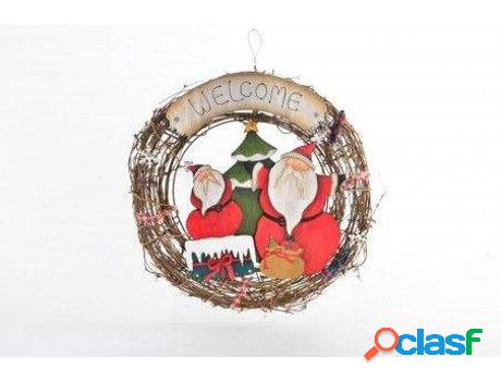 Navidad HOGAR Y MÁS Corona De Mimbre ConIdeal Para Decorar