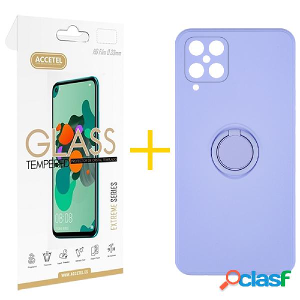 Pack 1 X Protector de Vidrio Templado 2.5D + Funda ACCETEL