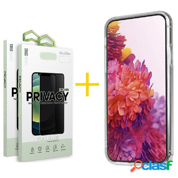 Pack 2 Películas Antiespia + Funda SKYHE por Huawei Y5 2019