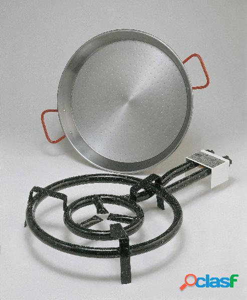 Paellero Gas Butano 2 Fuegos 40Cm Hierro M400 La Ideal