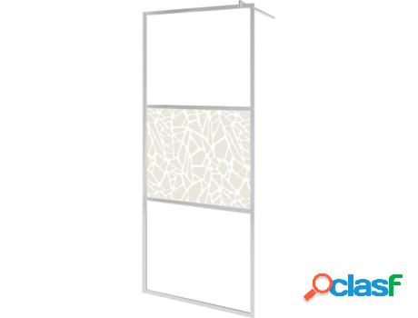 Panel de Ducha VIDAXL (Cristal - 100x195 cm - Transparente)