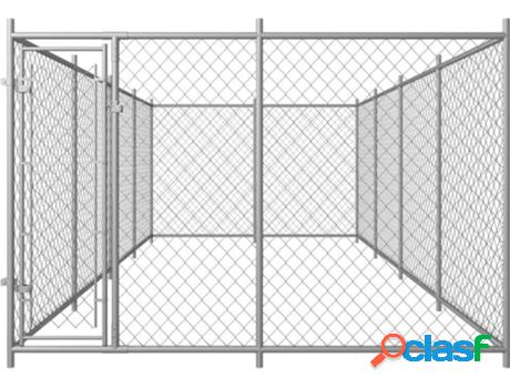 Parque para Perros VIDAXL (Gris - 8x4x2m)