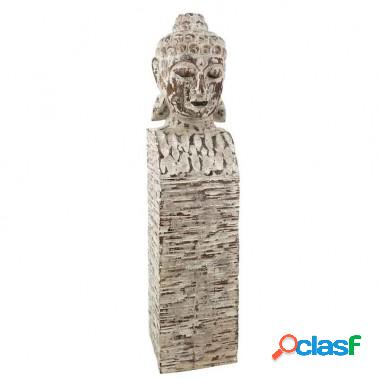 Pedestal Buda madera tallada hecho a mano