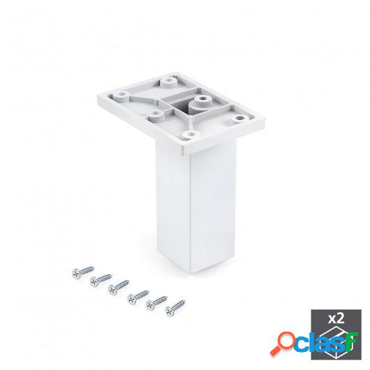 Pie para mueble, central, regulable 100 - 110 mm, Plástico,