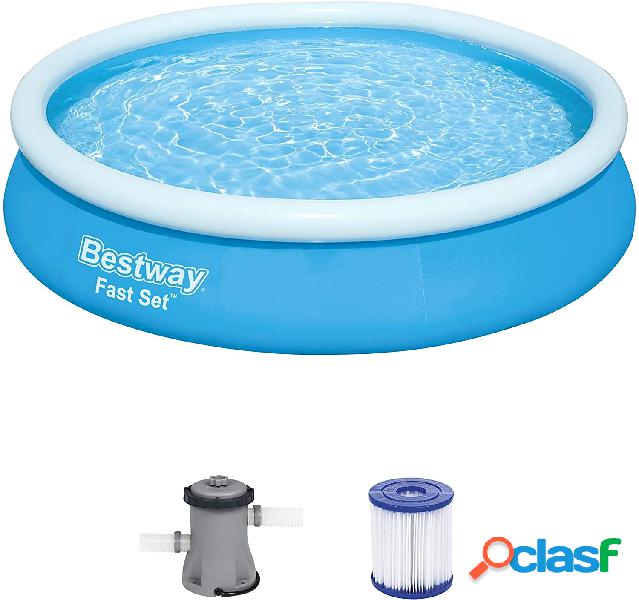 Piscina Hinchable Bestway Fast Set 366x76cm con filtro de