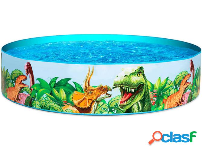 Piscina Tubular BESTWAY Dinosaurios Azul (183x38cm)