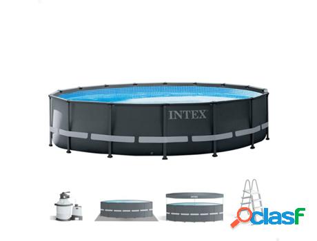 Piscina Tubular INTEX Ultra XTR Frame Redonda Gris (6