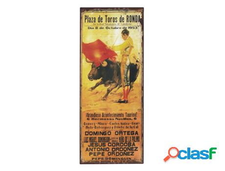 Placa de metal Marrón de Metal 50*1*20cm