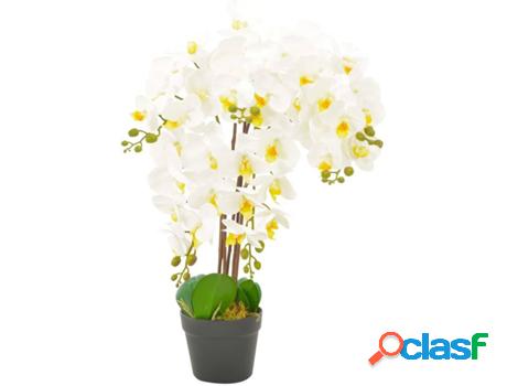 Planta Artificial VIDAXL Orquídea (Blanco - 6 cm)