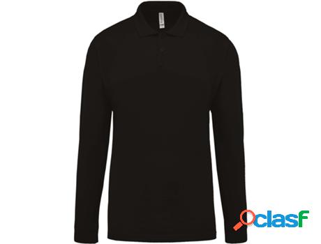 Polo de Manga Larga Kariban Piqué (Tam: S)