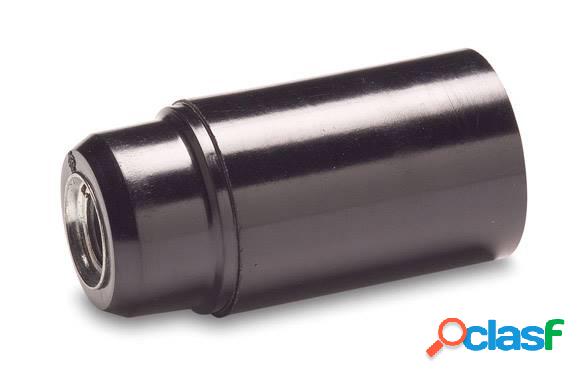 Portalámpara Famatel liso Negro para bombillas E-14