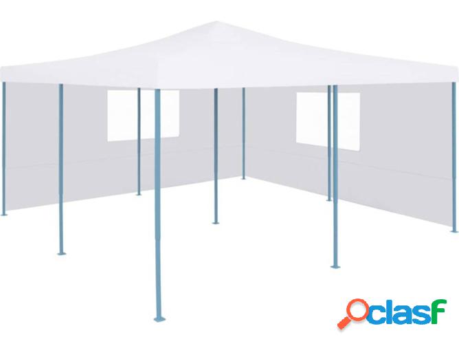 Pérgola VIDAXL 2 Paredes Blanco (5 x 5 m)