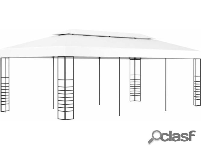 Pérgola VIDAXL Jardín Blanco (6x3 m)