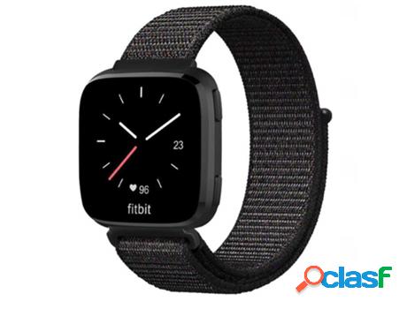 Pulsera Fitbit Versa / Versa Lite Nailon Negro