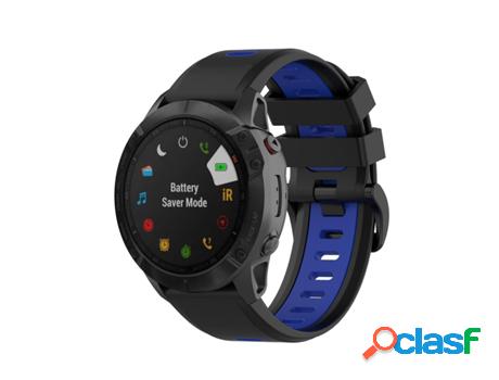 Pulsera Garmin Fenix3 / 6X / 5X Silicona Azul / Negro