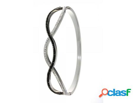 Pulsera SC_CRYSTAL Cristales (bañado a rodio - 60 mm)