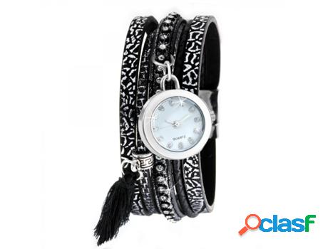 Pulseras SC_CRYSTAL Mujer (Sintético - Negro)