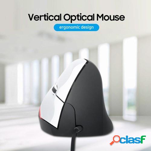 Ratón con cable vertical Ratón ergonómico óptico de