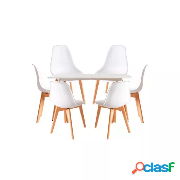RegalosMiguel - Conjunto Mesa Tower Rectangular 120 x 80 cm