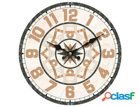 Reloj Marrón de MDF 34*4*34cm