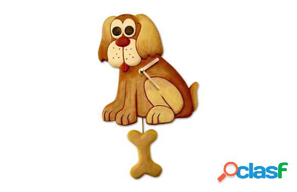 Reloj cocina resina diseño Perro con hueso