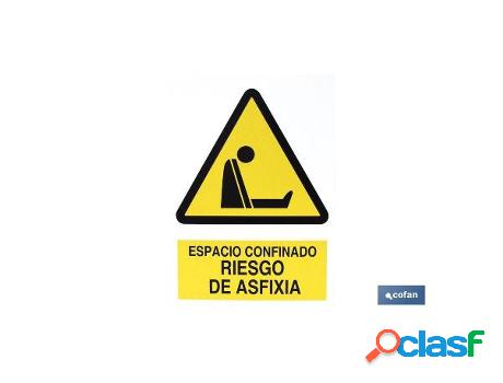 Señal poliestireno 297 x 210 mm riesgo de asfixia
