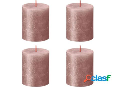 Set 4 velas BOLSIUS Shimmer (Rosa - Duración: 35h)