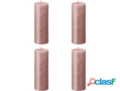 Set 4 velas BOLSIUS Shimmer (Rosa - Duración: 85h)