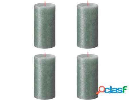 Set 4 velas BOLSIUS Shimmer Óxido (Azul - Duración: 60h)