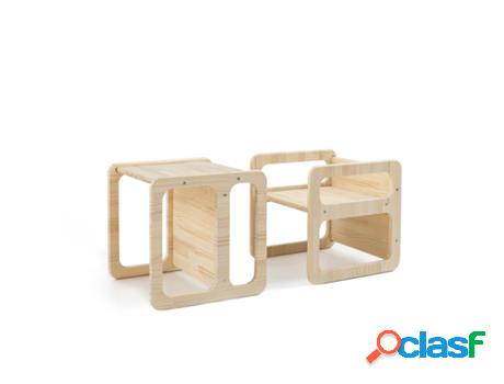 Silla Infantil RNT BY REALLY NICE THINGS Cube2 (Natural -