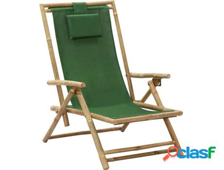 Silla Reclinable VIDAXL Descanso 313027 Bambú Verde