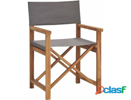 Silla VIDAXL 47411 (Madera - 57.5 x 54.5 x 85 cm - Gris)