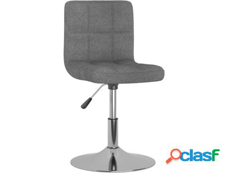 Silla de Comedor VIDAXL (Gris - Tela - 40x43x(71-85.5) cm)