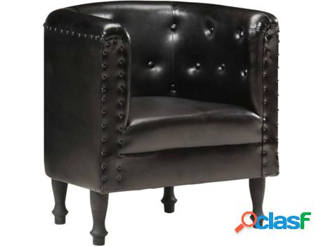 Sillón VIDAXL 286593 Cuero Negro