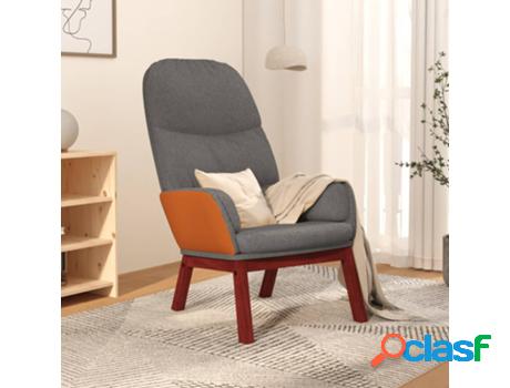 Sillón VIDAXL de relax Gris (Tela - 70 x 77 x 98 cm)
